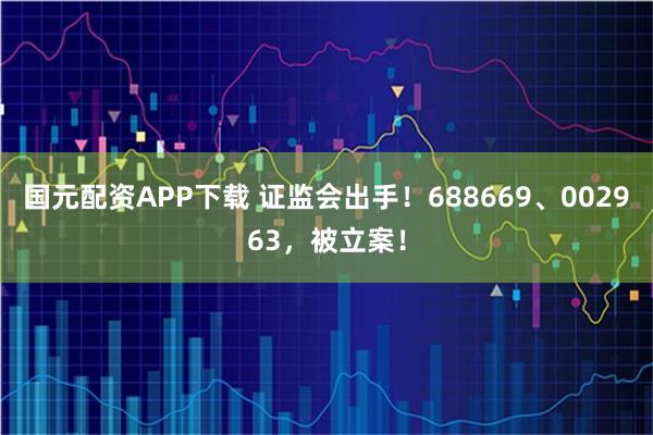 国元配资APP下载 证监会出手！688669、002963，被立案！